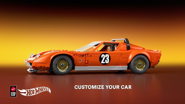 Mattel Brick Shop Hot Wheels Premium Series Building Set, '71